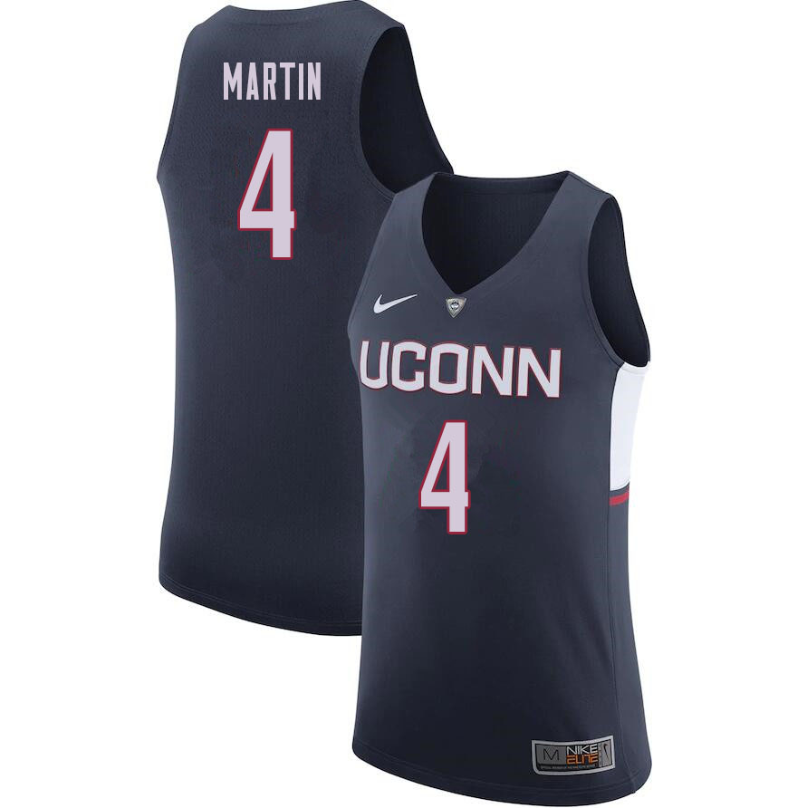 Men #4 Tyrese Martin Uconn Huskies College Basketball Jerseys Sale-Navy - Click Image to Close